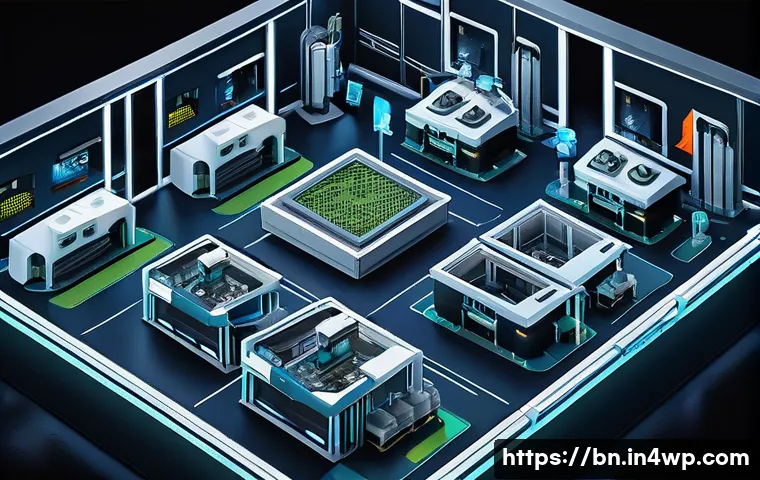 시뮬레이션을 통한 실험 설계 이해 - A futuristic factory simulation game interface, blending traditional Chinese architectural motifs wi...